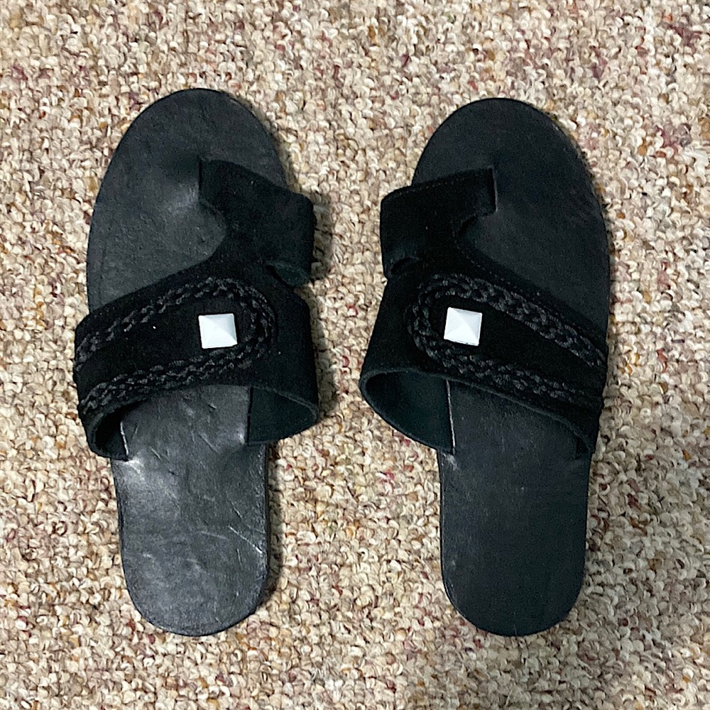 Handmade leather Nigerian sandals